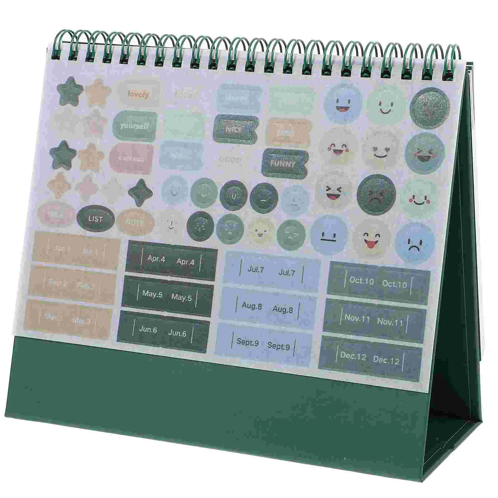 

Vertical Pocket 2024 Desktop Ornaments Work Office Table Decor Home Monthly Calendar 19X165X8CM Paper Standing
