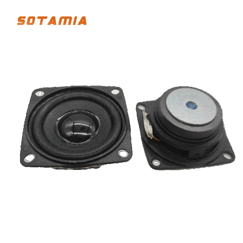 SOTAMIA 2Pcs Mini Speaker Portable Audio Speaker 52MM 4 Ohm 2W Full Range Loudspeaker Music Sound Home Theater