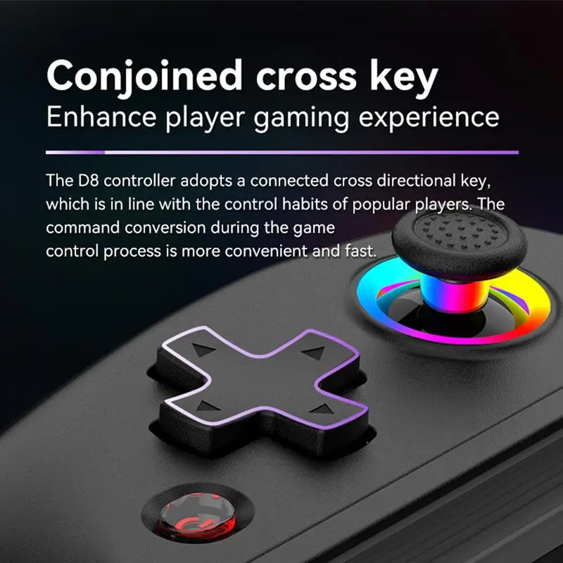 D8 Wireless Stretching Extendable Gaming Controller Joystick Pad Compatible For IPhone Android Phones Switch Gamepad