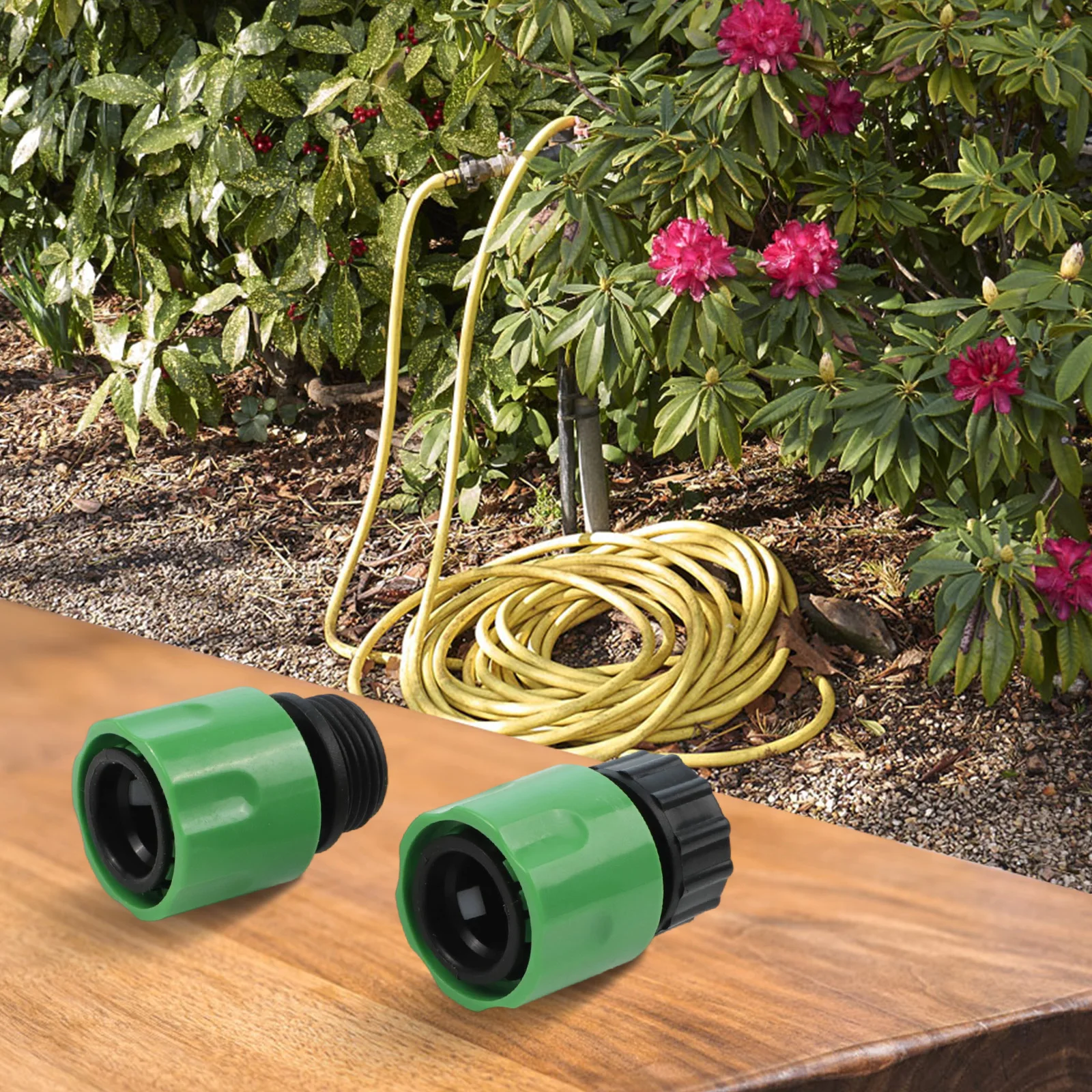 2pcs set Quick Connector End Hose Outdoor Spare Part Accessories Brass Connector Garden Male Mender Repair Kit