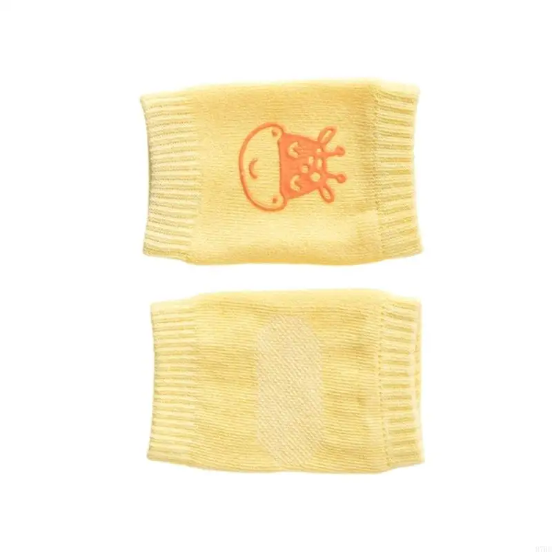 

97BE Breathable Baby Knee Pad Infant Cartoon Pattern Kneepads with Nonslip Feature for Indoor and Outdoor Exploration