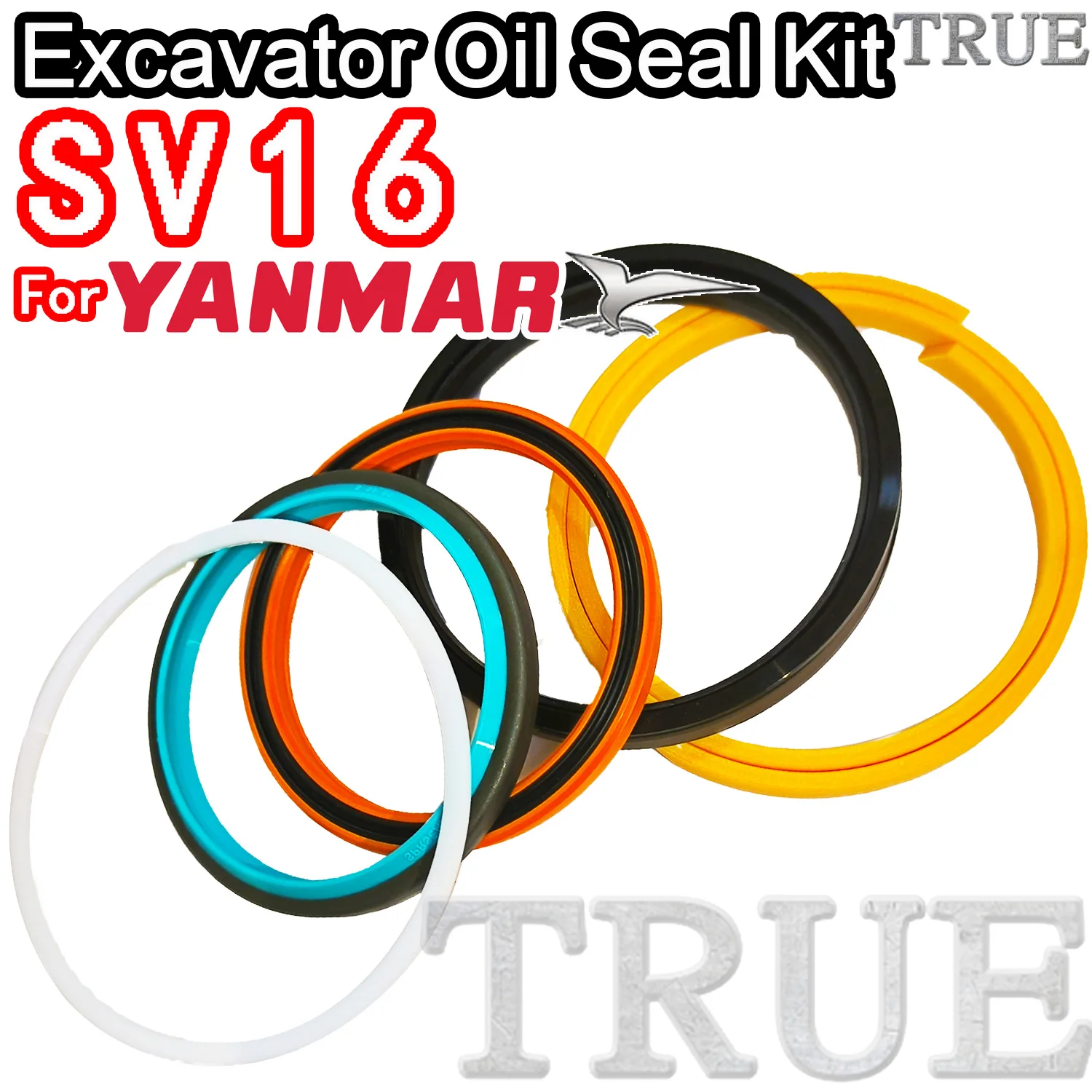 

For SV16 Yanmar Oil Seal Excavator Repair Kit Track Spovel Hammer Construction Tool Set Pack Heavy Master Excavating Machinery