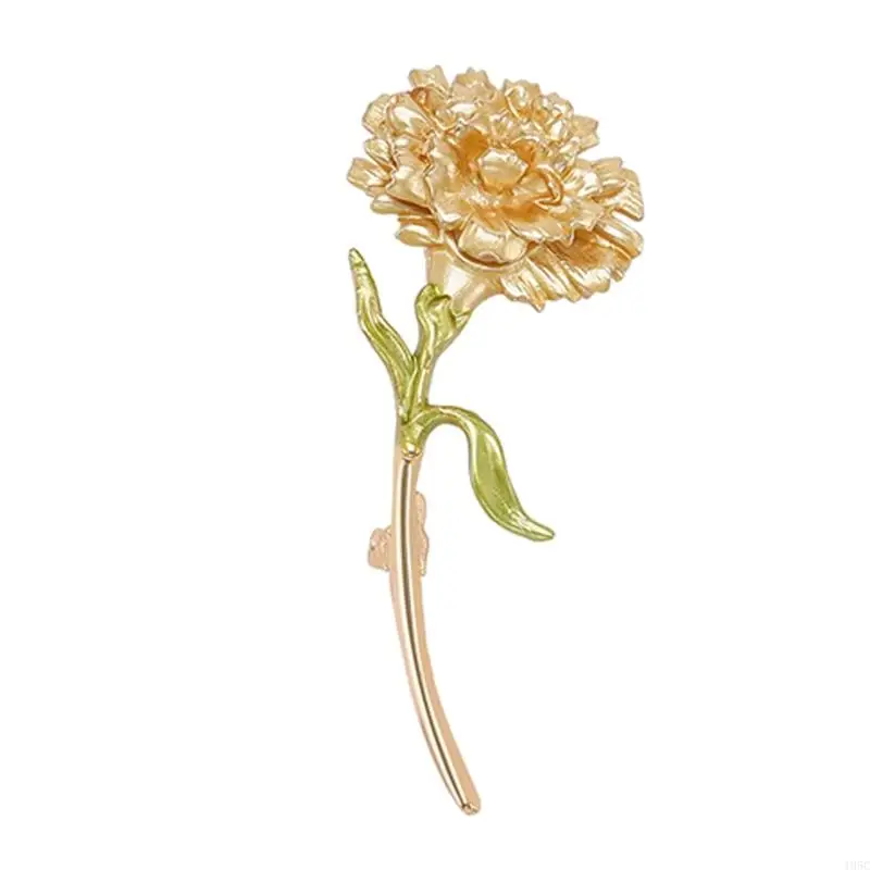 195C Lovely Carnation Design Brooch Alloy Fashion Women's Accessory Safe Lapel Pin