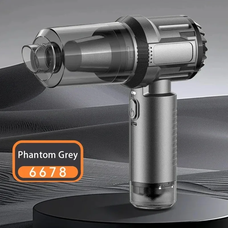 Портативный автомобильный пылесос, бытовой зарядный ручной бесщеточный мощный пылесборник, большой всасывающий пылесос для домашнего и автоматического использования