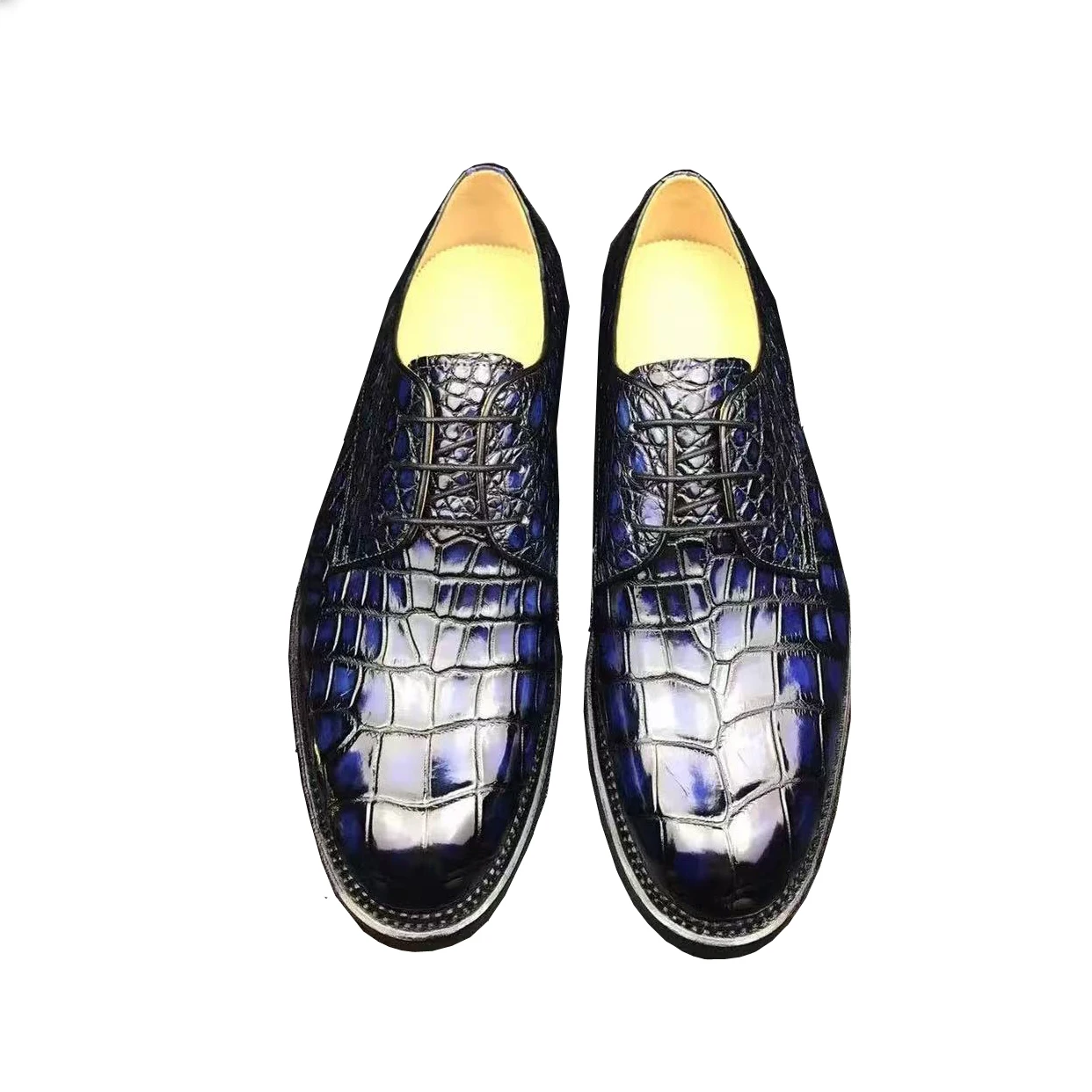 

chue new men dress shoes male crocodile shoes wedding fashion business office shoes