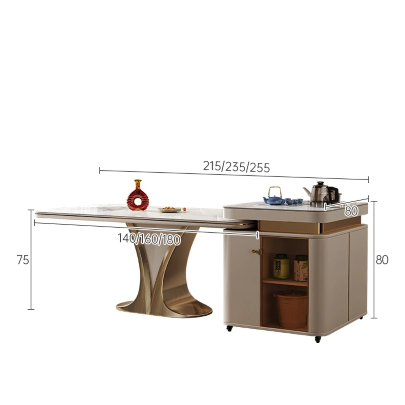 Design European Dining Table Dressing Unusual Tiny House Waterproof Dining Tables Floor Metal Mobile Mesa Comedor Furnitures