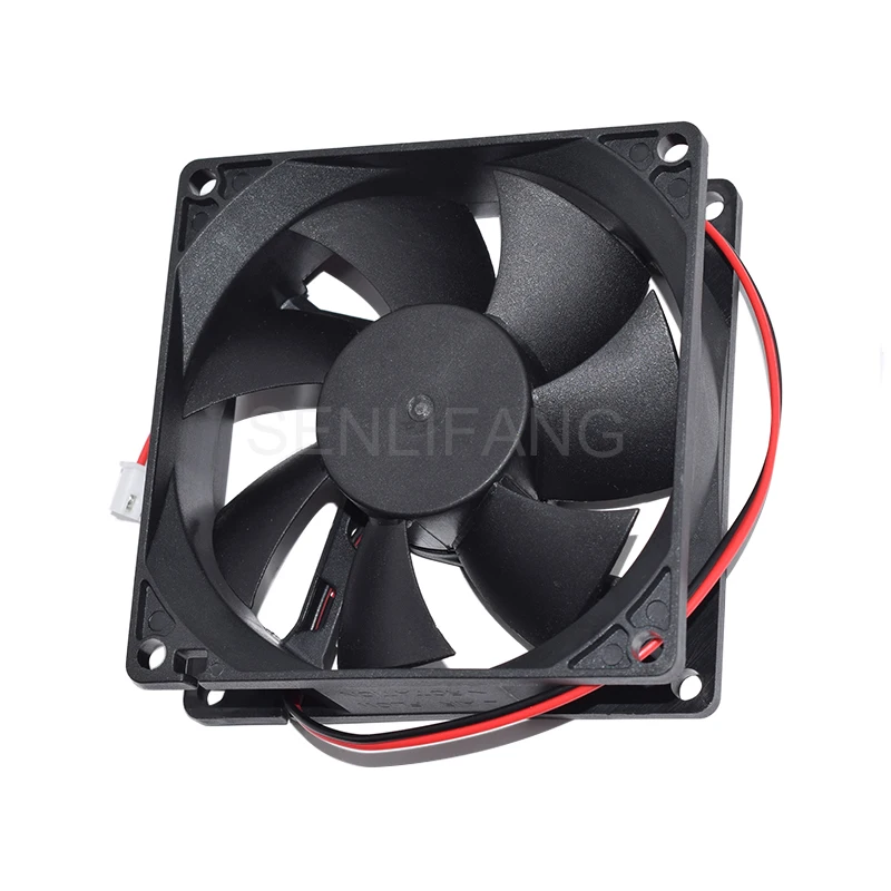 NEW TX8025L12S DC 12V 0.08A 8025 8CM 80*80*25MM Ultra Quiet Cooling Fan 2 Wires