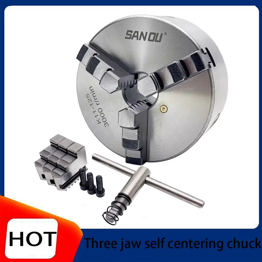 Three jaw self centering chuck linkage chuck front and reverse jaws K1180/K11 100/K11 125/K11 130/K11 160