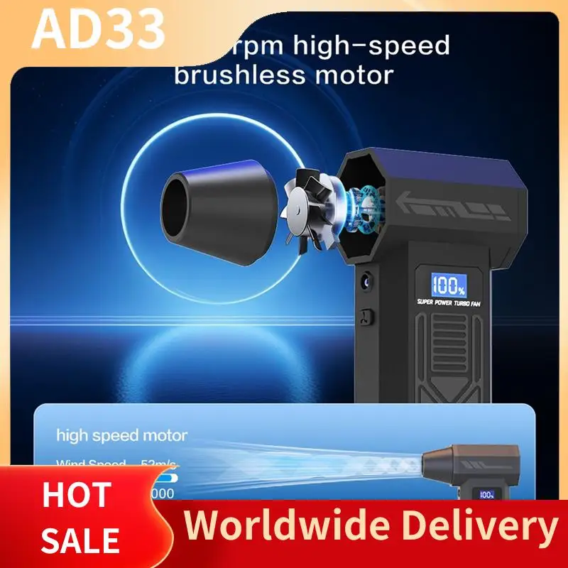 【A28I P80 Turbo Fan 120000RPM منفضة هواء كهربائية محمولة أداة منفاخ التنظيف شحن 4 تروس تعديل السرعة