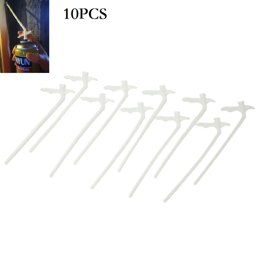 10pcs Spray Foam Nozzle Replacement Tubes Nozzle Gap Filling Insulating Foam Tube DIY High Pressure Washer Car Washer