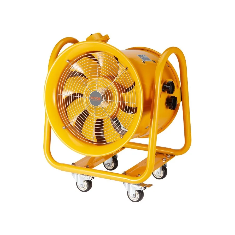 

Portable Ventilator 16 Heavy Duty Cylinder Fan 1100W Strong Shop Exhaust Fan 4240CFM 16.4ft Power Cord No charging Industrial