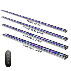 2sets 54W/81W/108W Led Aquarium Light with 470nm 450nm Blue UV SKY B Led Aquarium Strip Bar Light for Coral Reef Fish Tank Lamp