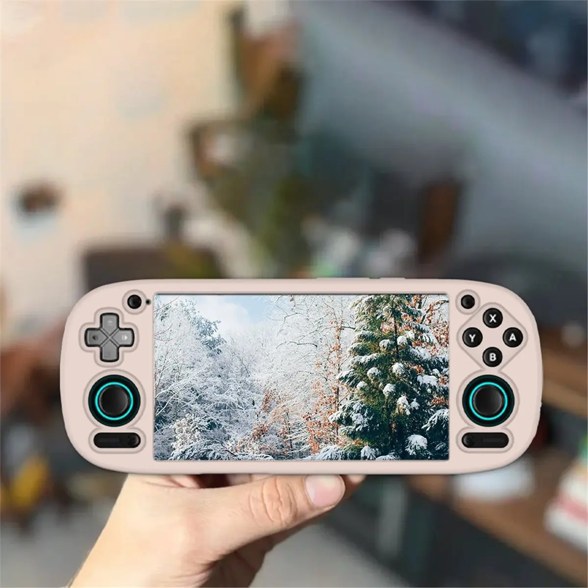 2026 New Silicone Protective Case for 5 Handheld Console Solid Color Cover Anti-Slip Grip Dustproof Shell White