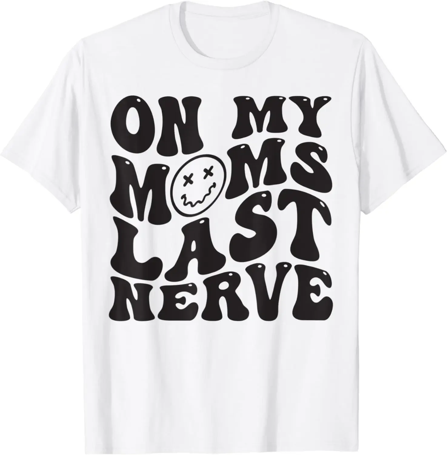 

Забавная футболка на День Матери с надписью «On My Mom's Last Nerf For Kids Groovy», женская одежда