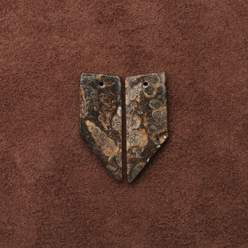 

NaturalTuritella Agate Nugget Earring Beads Natural Polished Beads for Jewelry Making Supplies 31x12x3mm 3.7g