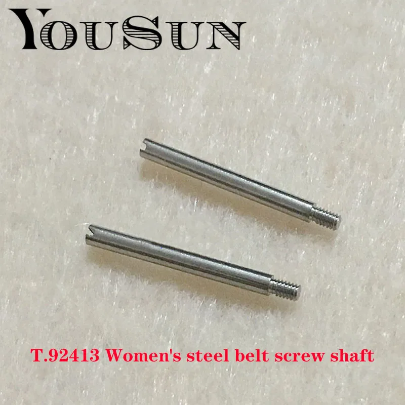 مشاهدة أجزاء الفولاذ المقاوم للصدأ حزام الساعات المسمار قضيب ل تيودور T.92413 المرأة الصلب حزام ربط رمح