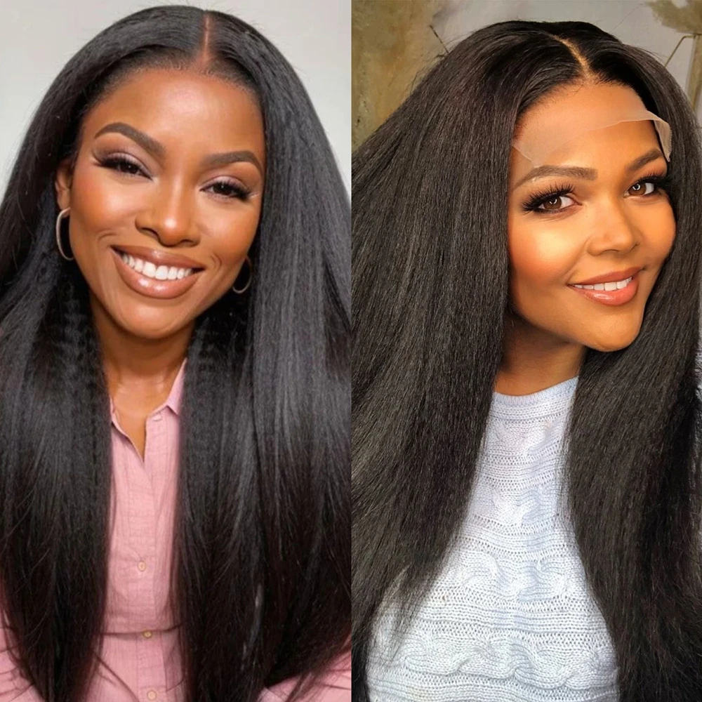 

200% Плотность, прямой с челкой, бесклеевой HD 6x6, парик с кружевной застежкой для женщин, 13x4, фронтальный бразильский парик из человеческих волос, предварительно выщипанный