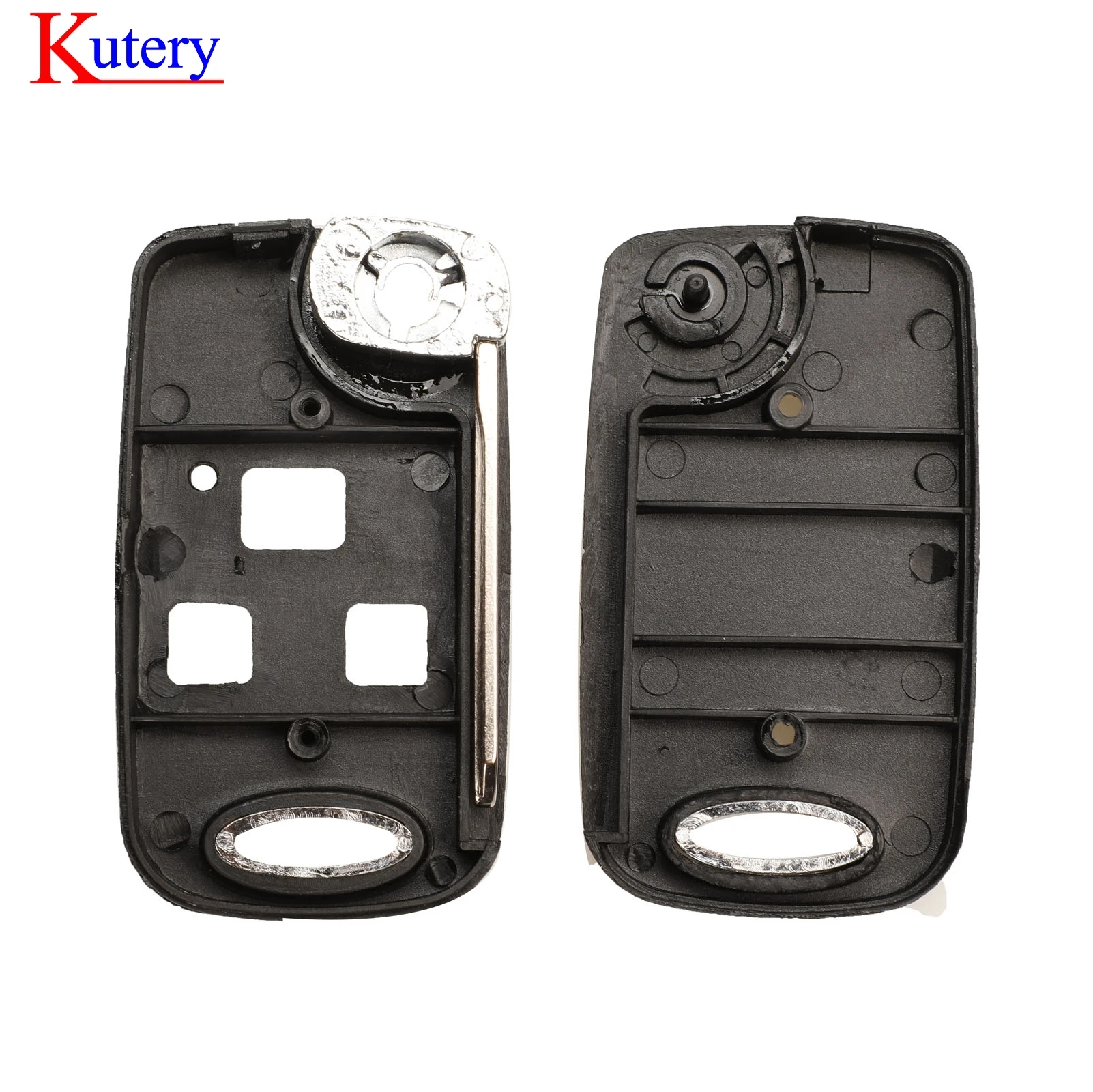 jingyuqin 2/3BTN TOY43/TOY47 Blade Uncut Blade Folding  Flip Remote Car Key Shell Case For Toyota Yaris Carina Corolla Avensis