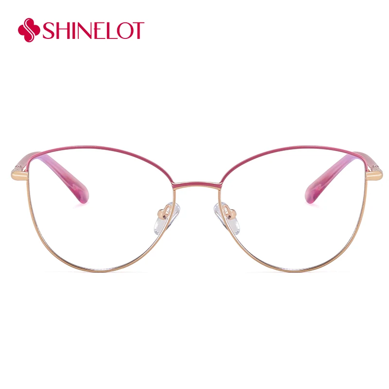 

82139 Youth Style Cat Eye Eyeglasses Frame Eye Protection Novelty Female Medical Grade Glasses Eyewear for Girlfriend