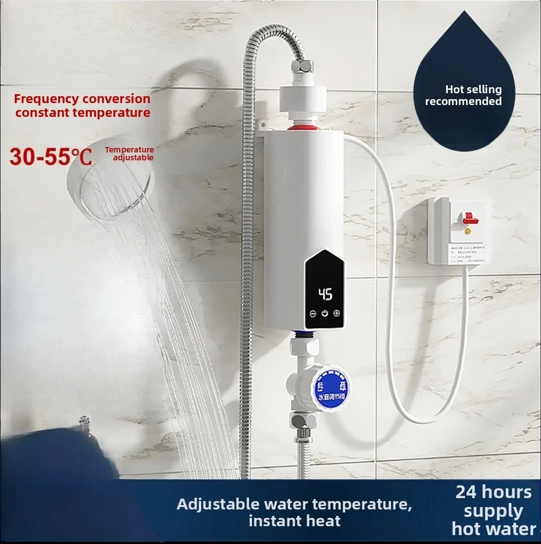 

2026-hot sell Instant Water Heater Small Household Constant Temperature Bathroom Quick Heating Heater Free Water Storage Small