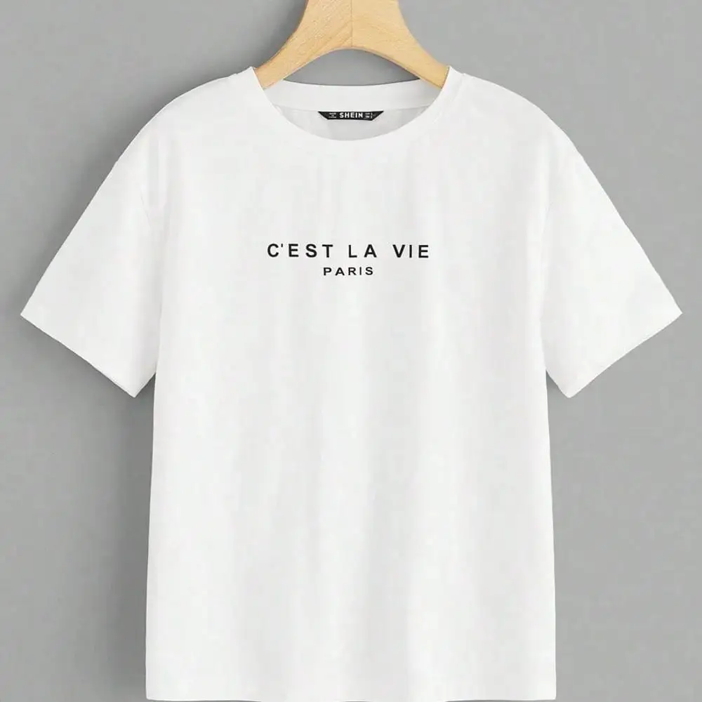 Minimalist Casual Shirt Paris Graphic Short Sleeve Tee-Unisex Loose - Fit Comfortable Vintage Street - Style Cotton T - Shirt Top