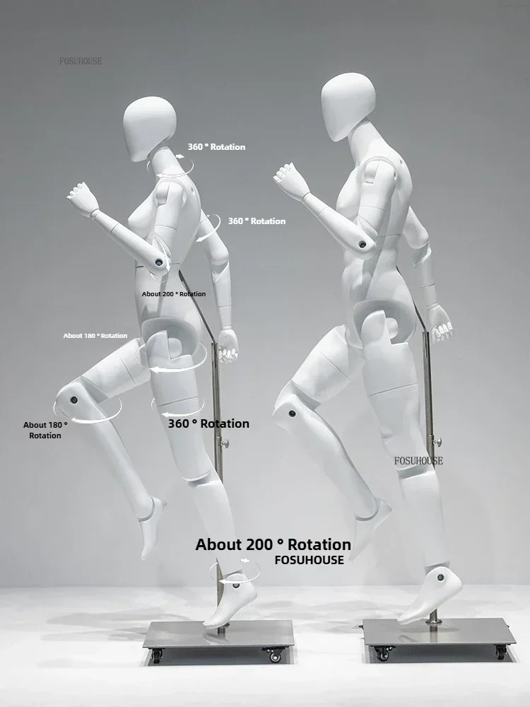 

Changeable Posture Full Body Mannequin Shopping Mall Mannequins for Clothing Store Model Props Luxury Window Display Shelf Dummy