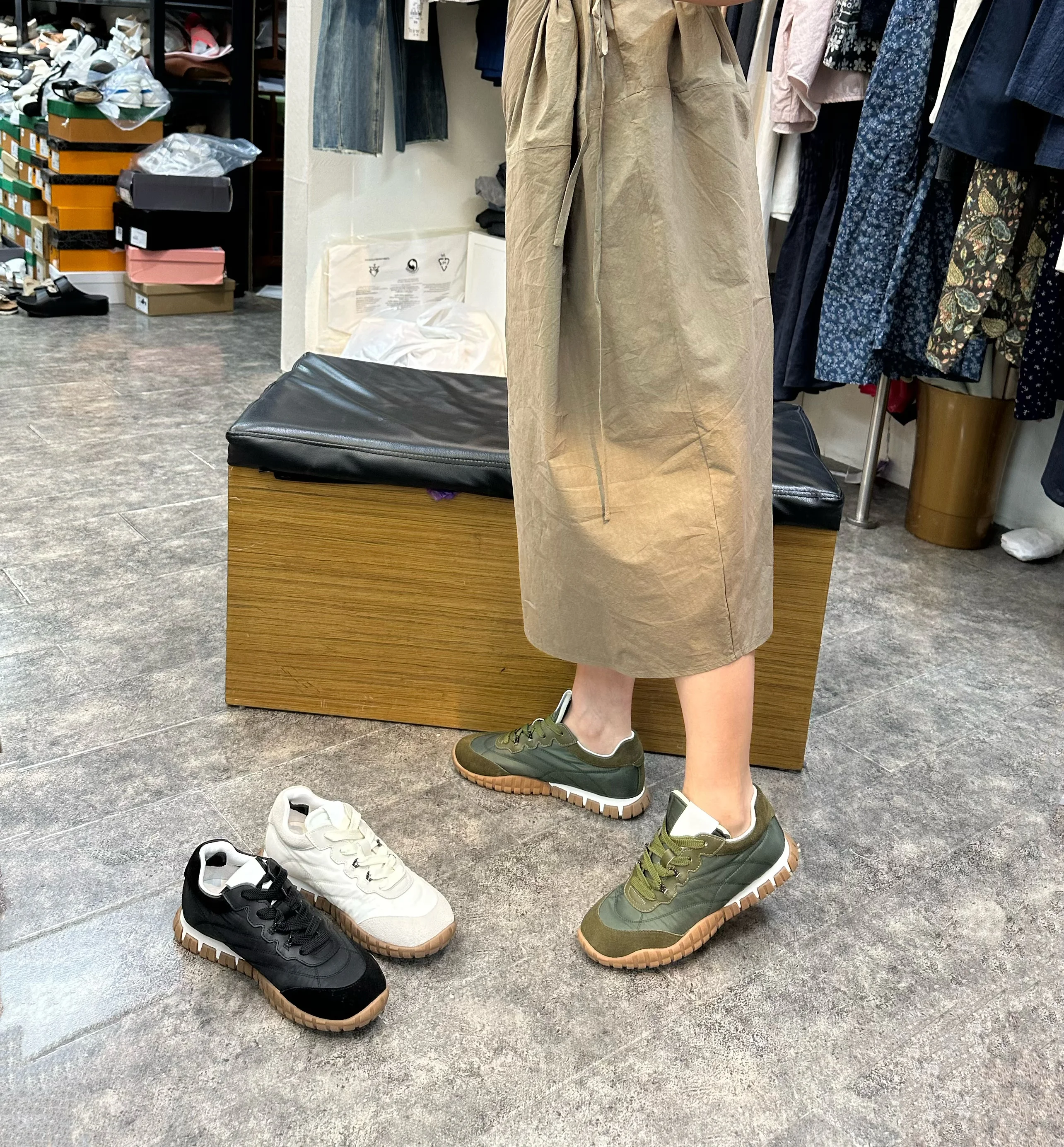 

High Quali Retro Thi Bot De Xin oes Genuine Leather round Toe Casual Women's oes Comfortable to Wear Faionable