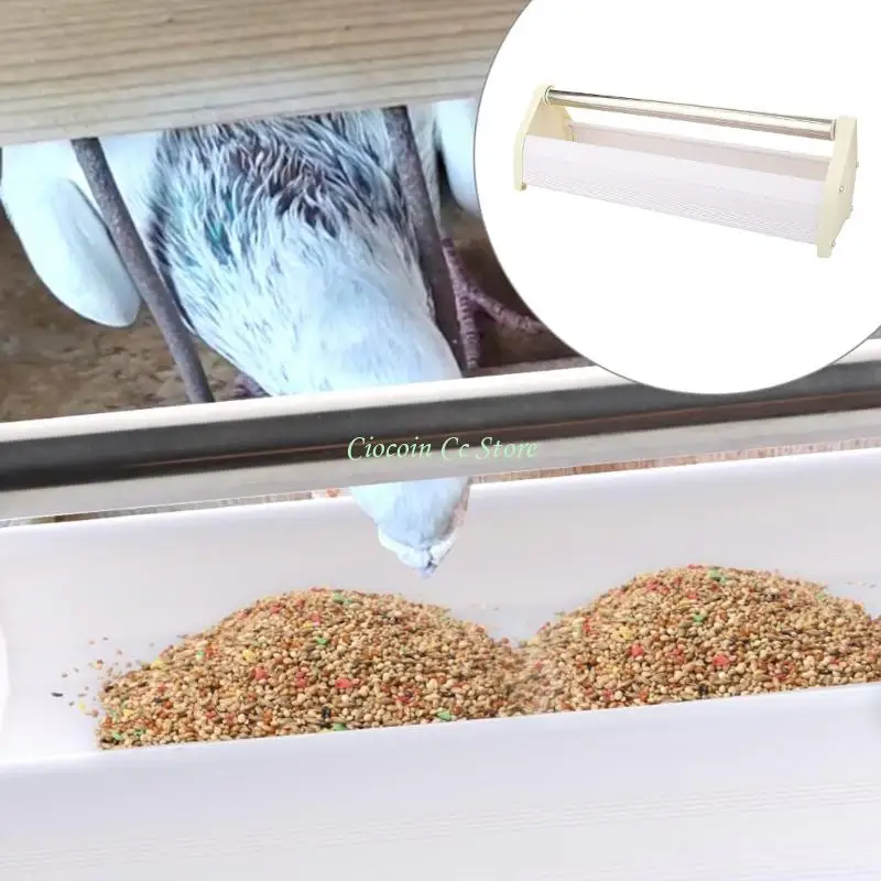 X90F Pigeons Feeder Ergonomic Prevents Spills Bird Feeding Bowl Solution For Responsible Bird Owners