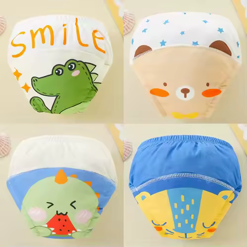 4PCS Baby Waterproof Diapers Pee Shorts Underwears Reusable Soft Ecological Cotton Toddler Potty Training Pants For Boys Girls - Image 8