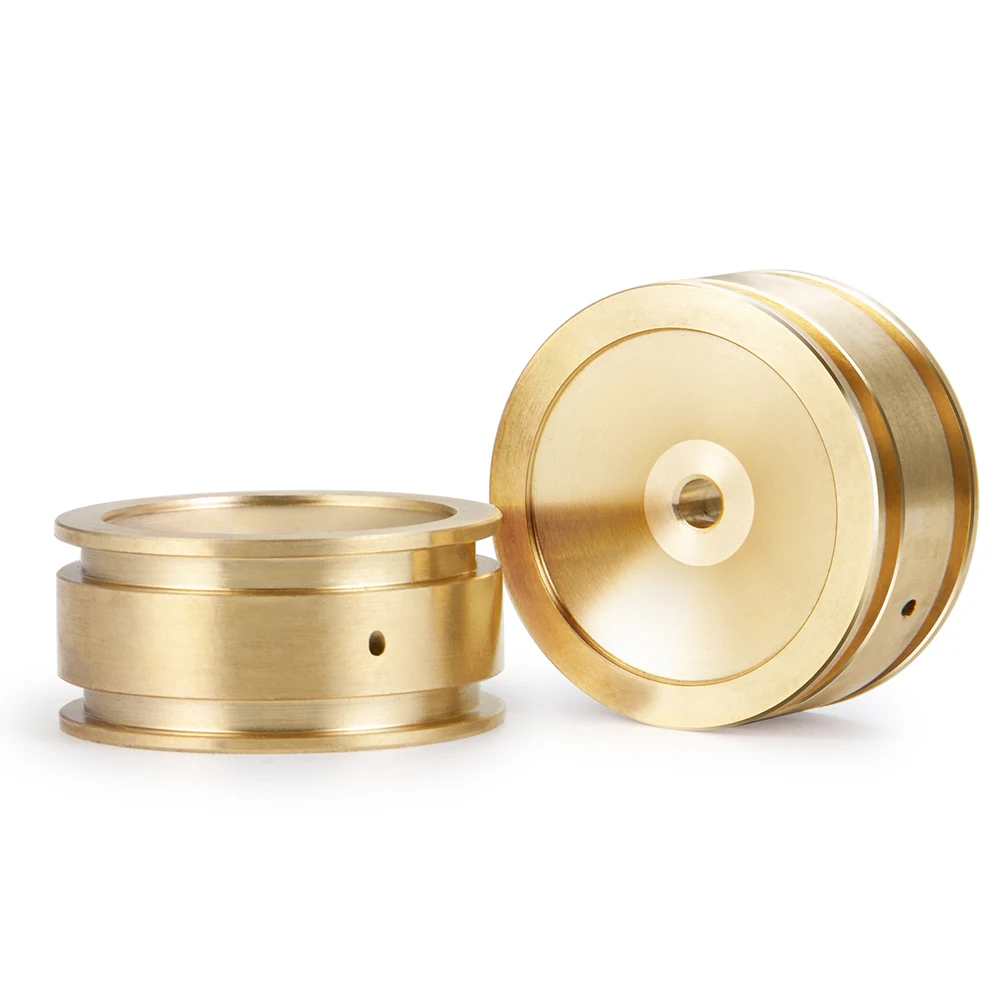 MIBIDAO 2 قطعة جنوط عجلات نحاسية ثقيلة موازنة لقطع غيار السيارات المحورية SCX24 ديدبولت شيفروليه رانجلر المصارع برونكو 1/24 RC