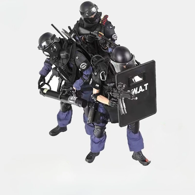 

1/6 Scale Simulation SWAT Police Soldier Figure, Jointed and Articulated Action Figure, SWAT Children's Toys Birthday Gifts