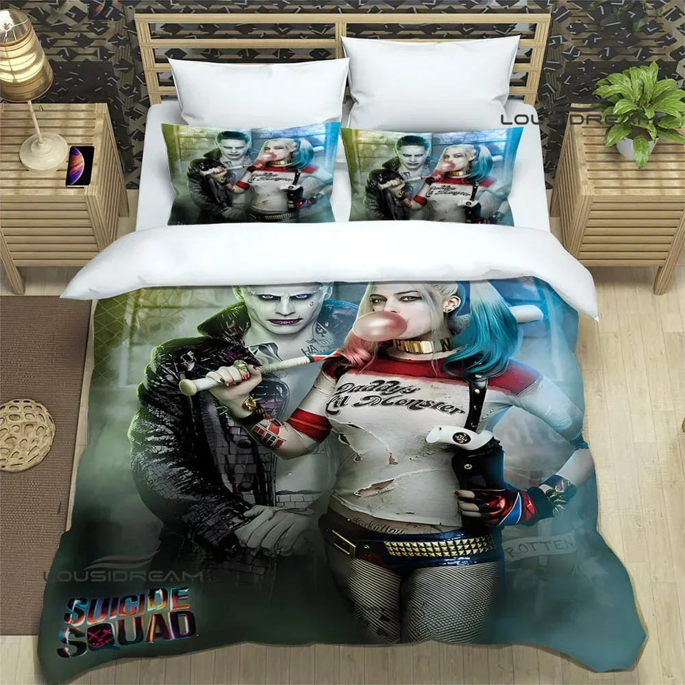 3D Fashion H-Harley-Q-Quinns printed Bedding Sets exquisite bed supplies set duvet cover bed comforter set bedding birthday gift