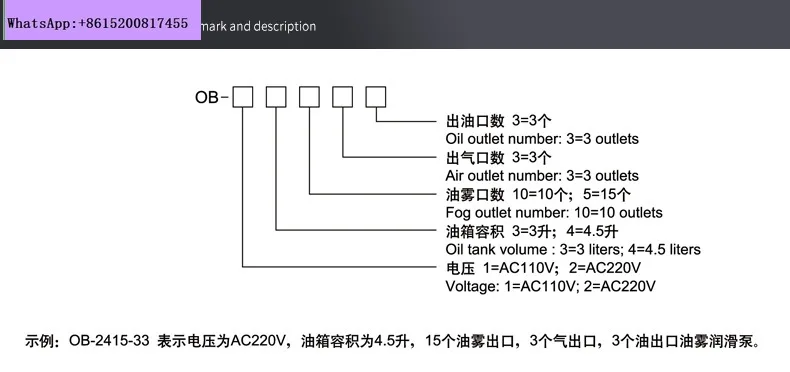 OB Ölnebel-Schmierpumpe