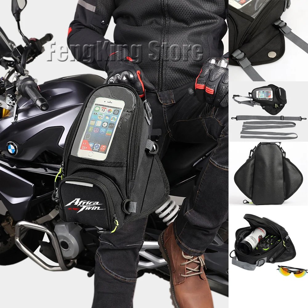 Dla Honda Africa Twin Crf 1000 L Crf1000 motocykl torba magnetyczna plecak do jazdy nawigacja torba mocowana na zbiornik paliwa dużym ekranie