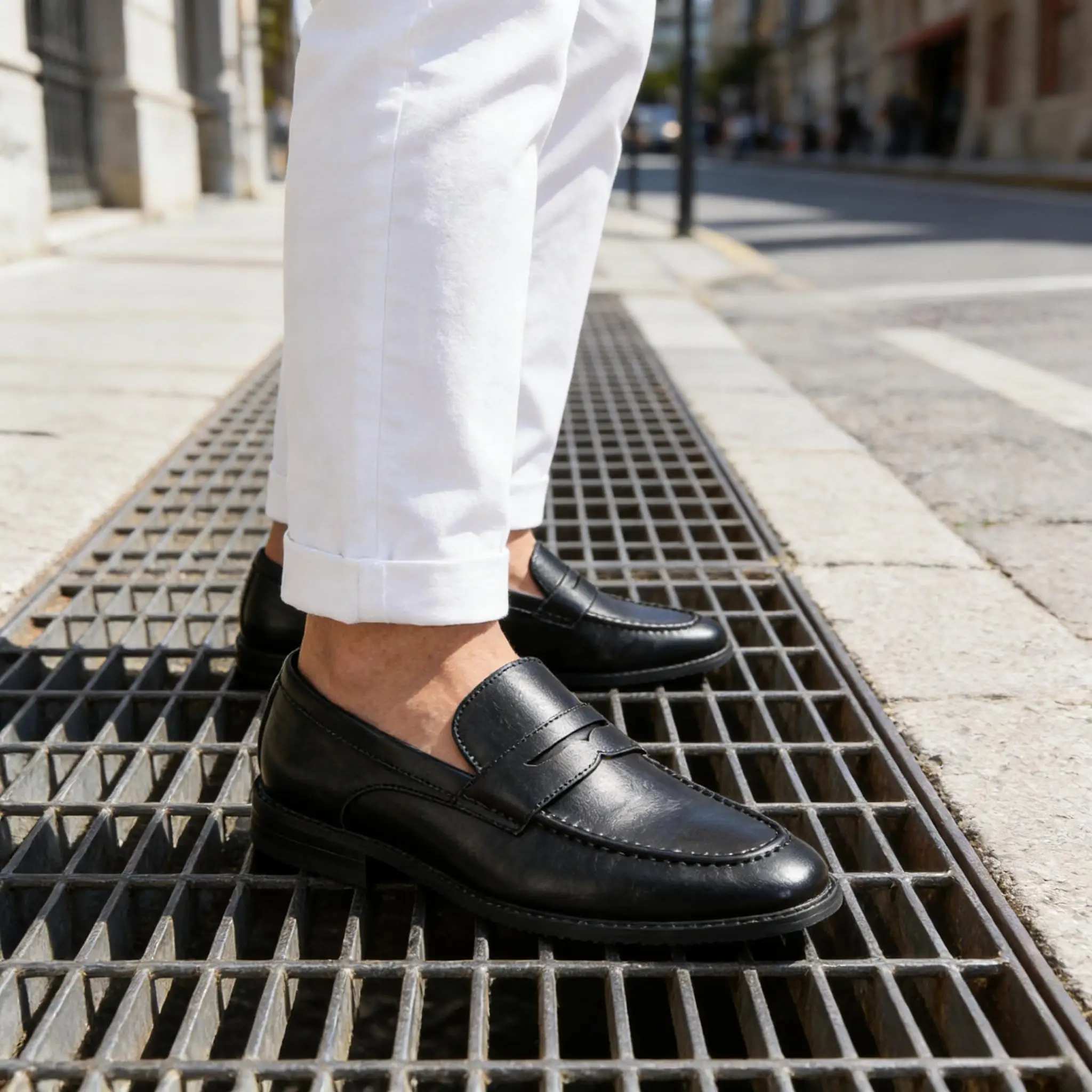 Herren-Flachschuhe, modisch, für den Sommer, bequem, atmungsaktiv, Herren-Freizeitschuhe – Detail 6