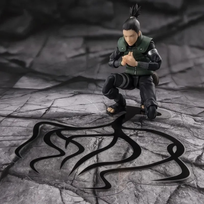 Bandai Original S.H.Figuarts SHF Naruto Shikamaru Nara Brilliant Strategist อะนิเมะ Action Figure ของเล่นตุ๊กตาของขวัญสต็อก