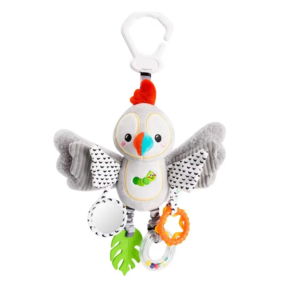 PP Cotton Cartoon Animal Bell Rabbit Penguin Early Education Newborn Rattles Toys Sensory Soft Rattle Teether Toys