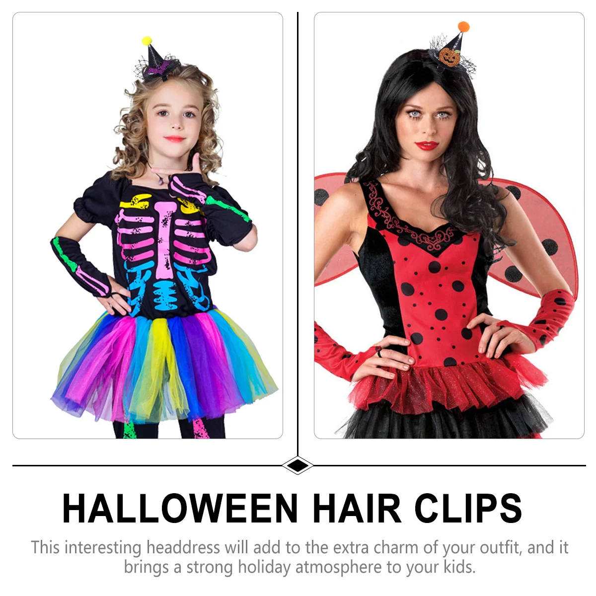 

4pcs Pointed Hat Hair Clips Snap Barrettes For Girls Halloween Hairpin Chic Design Hat Hair Clip Decor Versatile