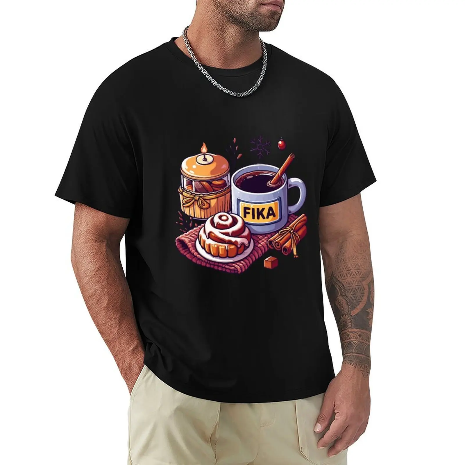 Fika with Sverige Pastries T-Shirt t shirt personalised T-Shirt