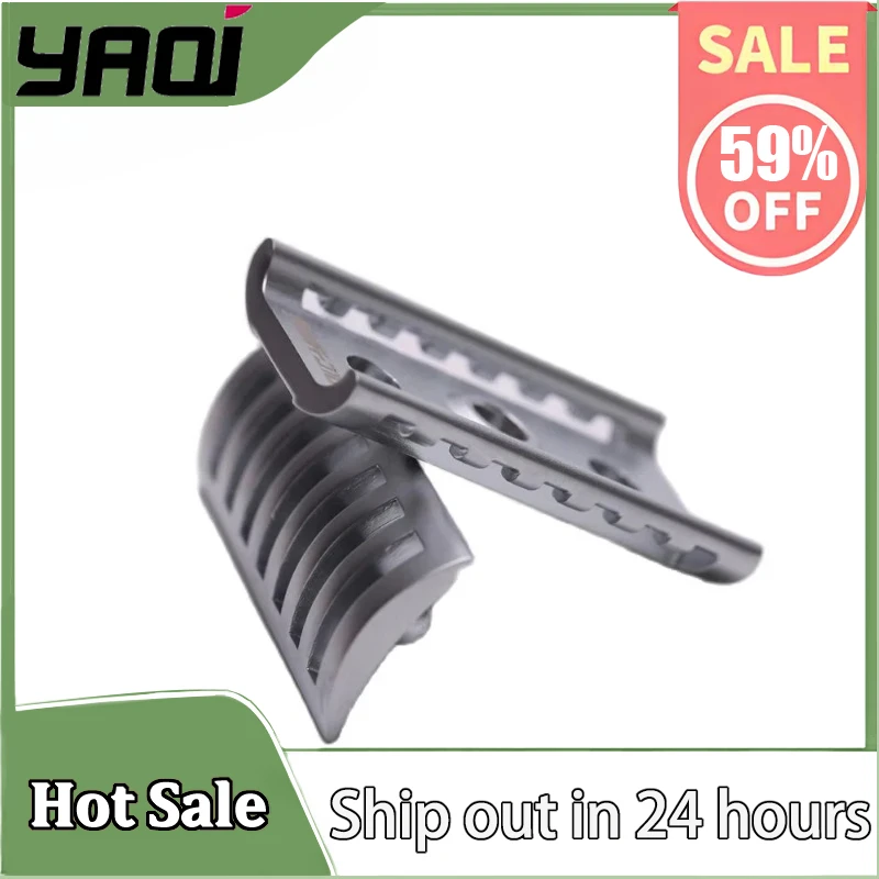 

YAQI Matte Chrome Color KNIGHT-HELMET Safety Razor Head for Men 1.64mm Blade Gap Premium Precision Shaving Tool（27g）