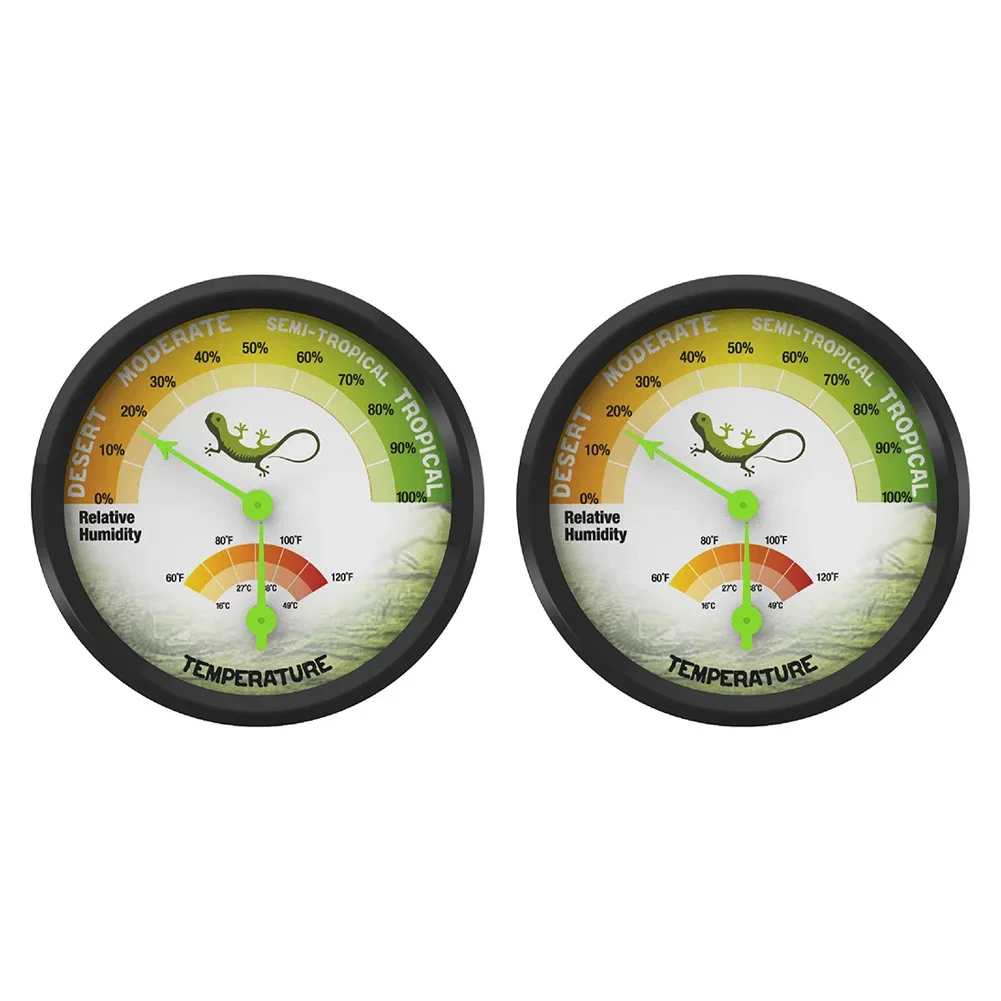 Reptile Habitat Monitoring Reptile Thermometer Easy Read Reptile Thermometer Thermometer Analog Hygrometer 60 120 Range