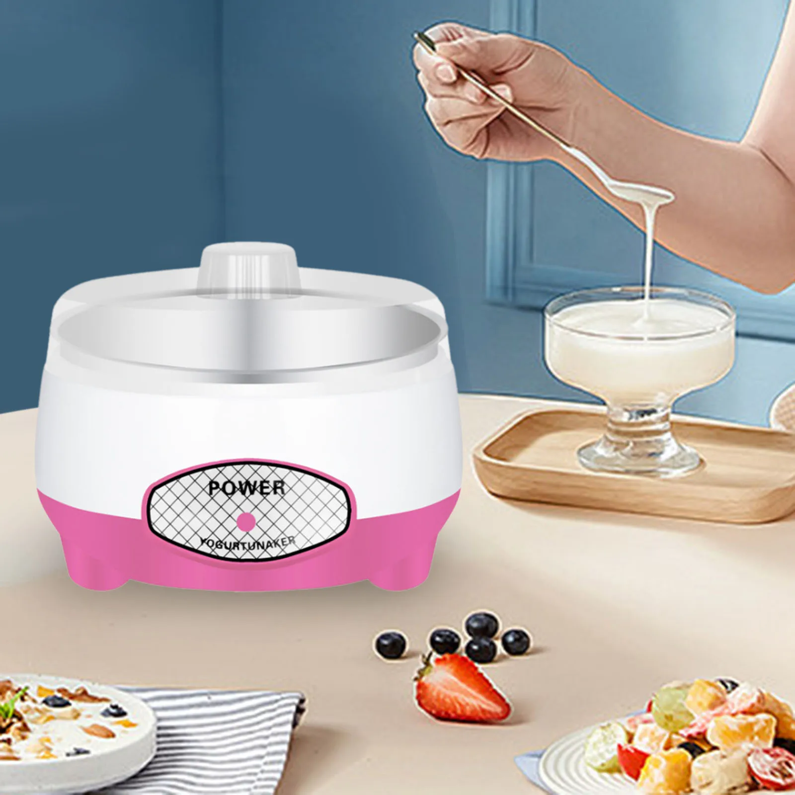 Yogurt Maker Constant Temperature Fermentation Mini Automatic Yogurt Machine PP Liner Electrical DIY Yogurt Tools