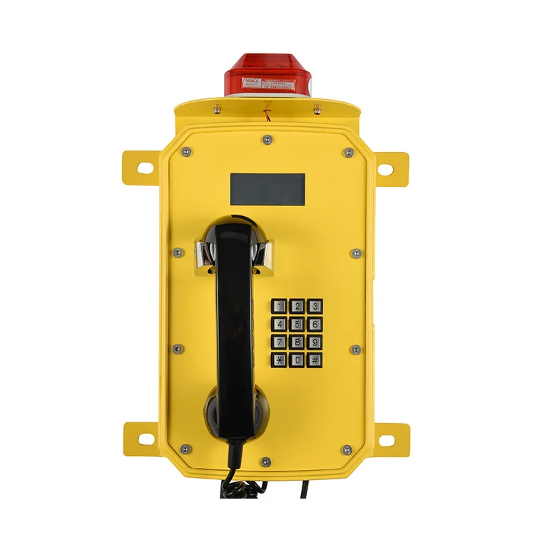 Professional Factory Keypad Free Dialing Set Metal Corded Voip Robust Industrial Waterproof Door Telephone