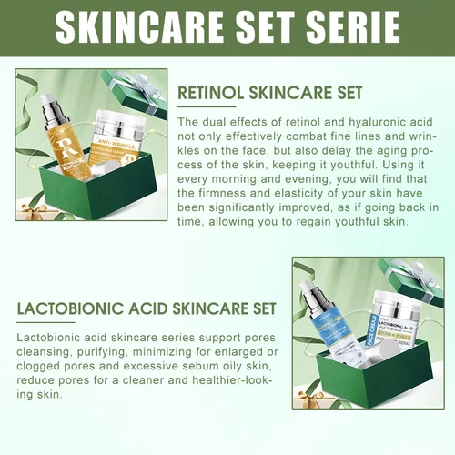 Imagen 2 del producto Juego de crema Facial para el cuidado de la piel, suero Facial de niacinamida, Crema Corporal radiante hidratante, belleza nutritiva, salud del cabello, Kit de cuidado de la piel