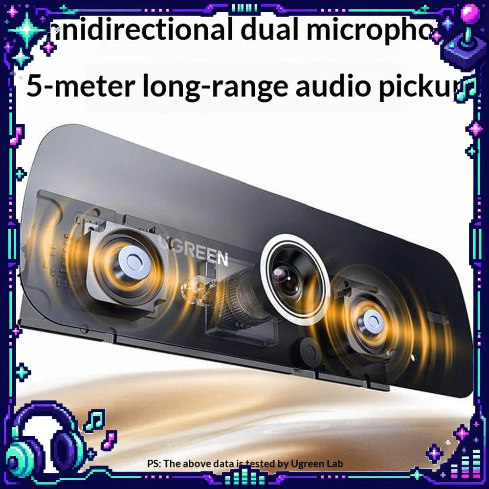 UGREEN CM926-75593 USB Webcam 2K 30fps 4MP Auto Focus PC Camera for Streaming Video Call Meeting