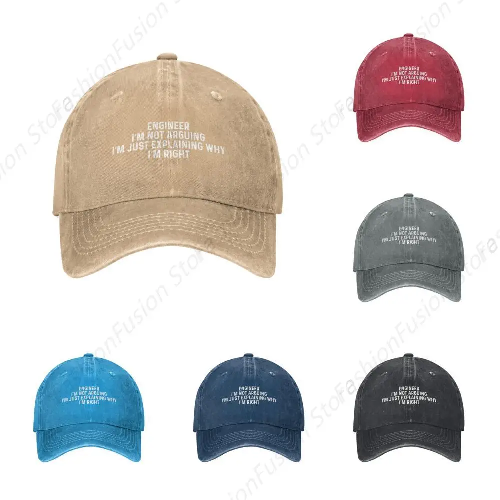 Engineer I'm Not Arguing I'm Just Explaining Why I'm Right Trucker Hat for Women Funny Baseball Hats Funny Gifts for Men Caps