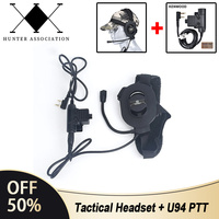 WADSN Bowman Elite II Tactical Headset Unilateral Communication Headphone U94 PTT Kenwood Plug For Baofeng UV-5R Radio Walkie