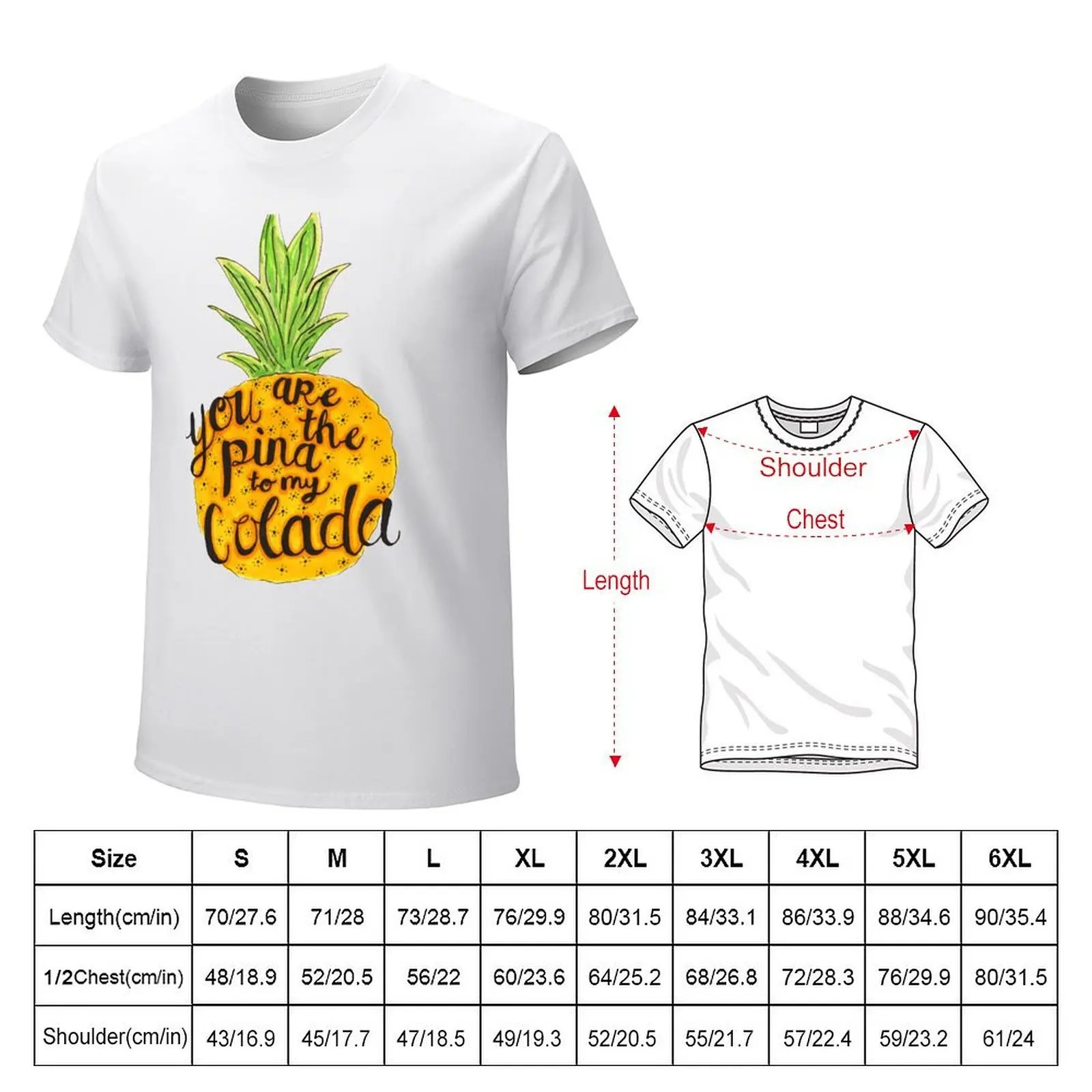 Pina to your Colada T-shirt plus size tops Blouse tops t shirts men