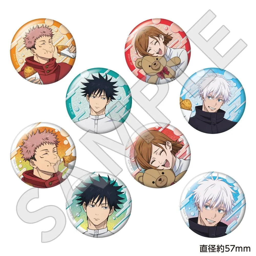 58mm Anime Jujutsu Kaisen Choso Gojo Satoru Yuta Okkotsu Itadori Yuji Cosplay COSTUME Badge Pin SPTE Tinplate Brooch Prop GiFT