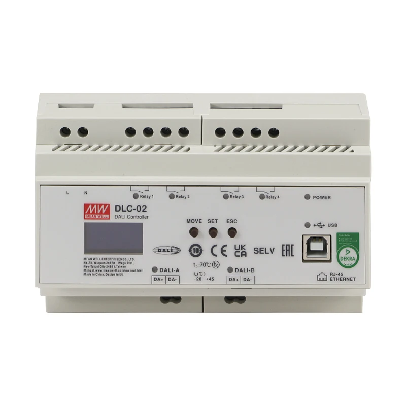 Mean Well DLC-02 Switching Power Suppler Dali Digital Lighting Controller Smart Power Supply